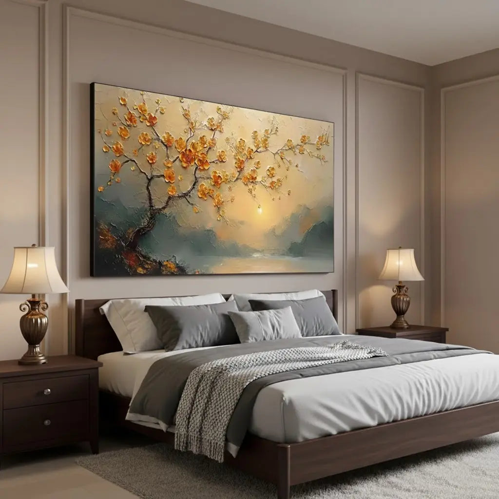 Flower And Tree Painting #P105 ArtiQuo
