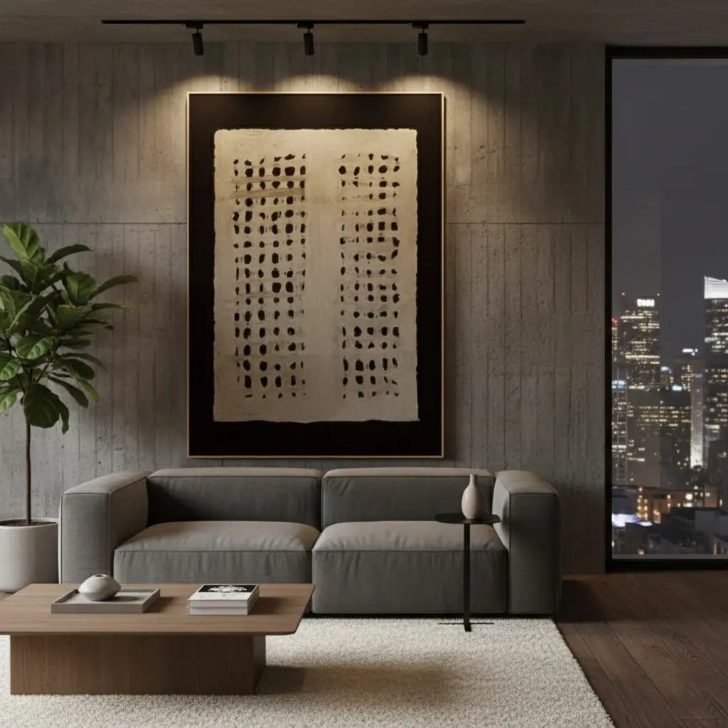 Brown & Black Wabi Sabi Wall Art #P115 ArtiQuo