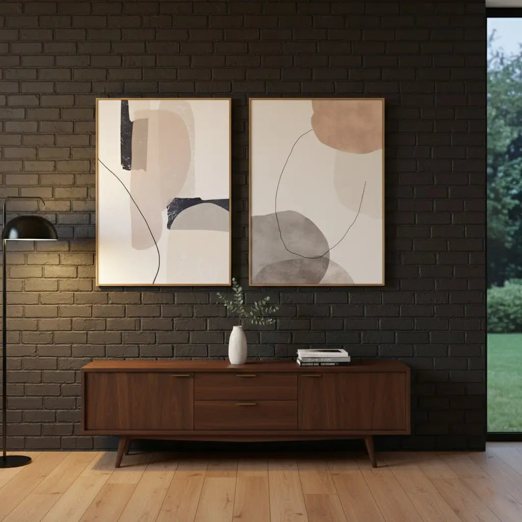 Abstract Painting Set of 2 #PB171 ArtiQuo