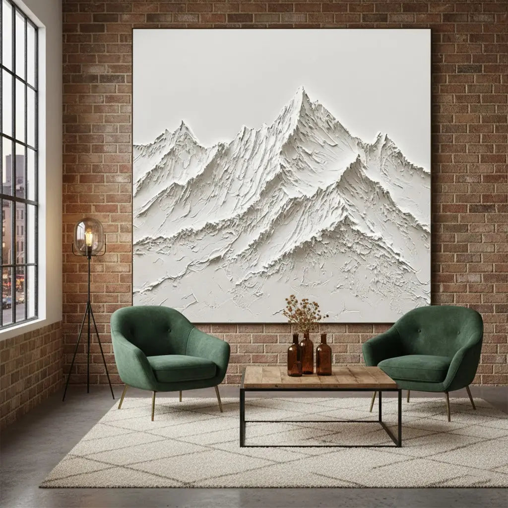 Plaster Art Minimalist Textured Painting #P184 ArtiQuo