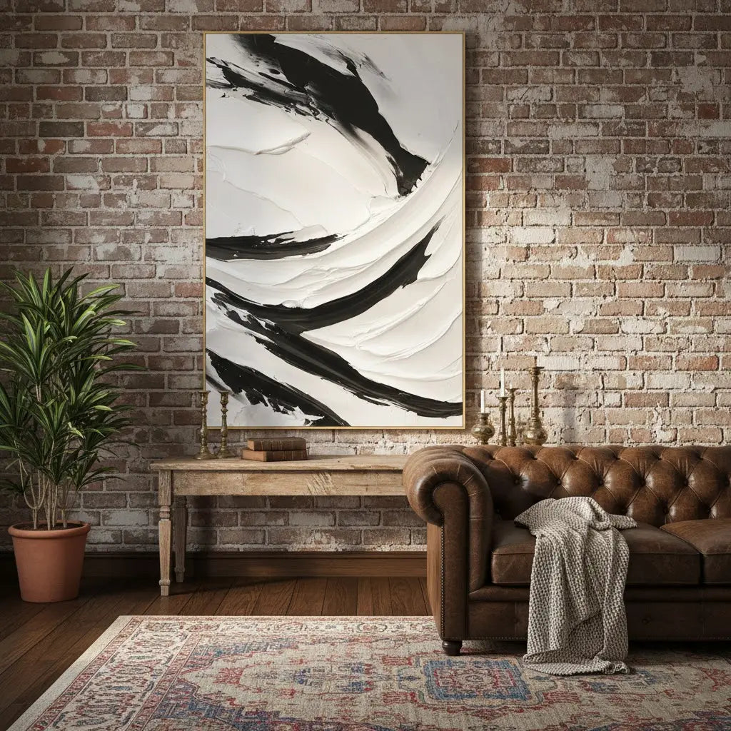 Plaster Art Minimalist Textured Painting #P199 ArtiQuo