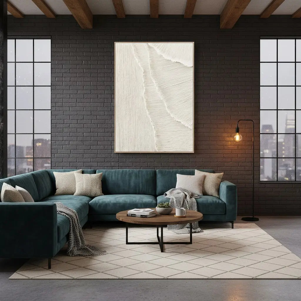 Plaster Art Minimalist Textured Painting #P200 ArtiQuo