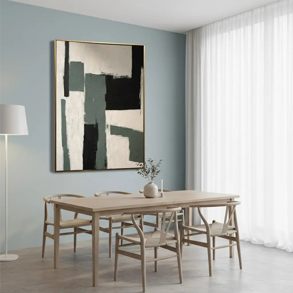 Beige & Brown Abstract #PB227 ArtiQuo