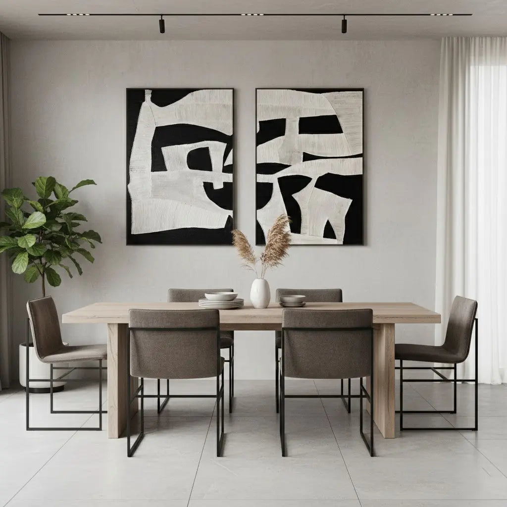 Abstract Painting Set of 2 #PB244 ArtiQuo