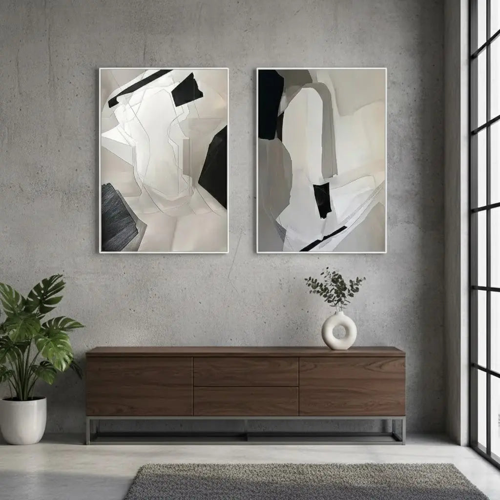 Abstract Painting Set of 2 #PB245 ArtiQuo