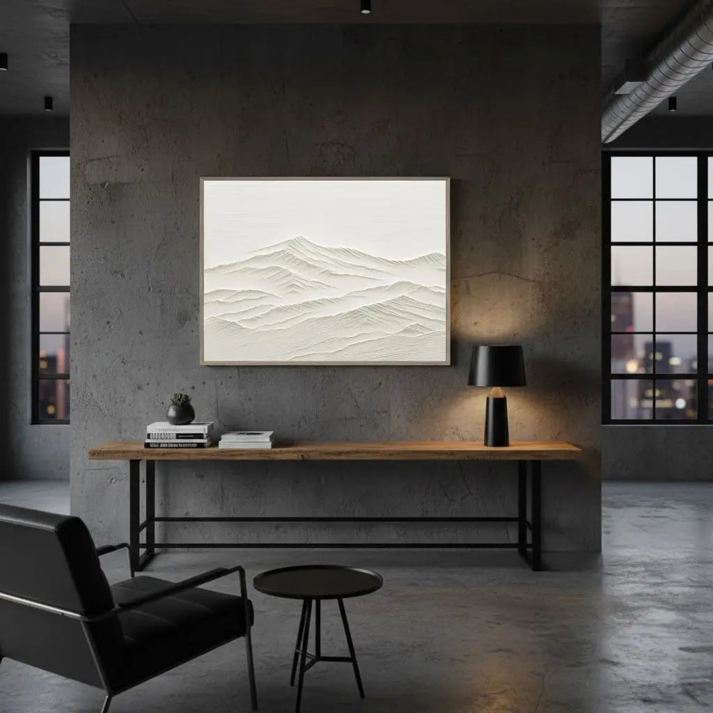 Plaster Art Minimalist Textured Painting #P28 ArtiQuo