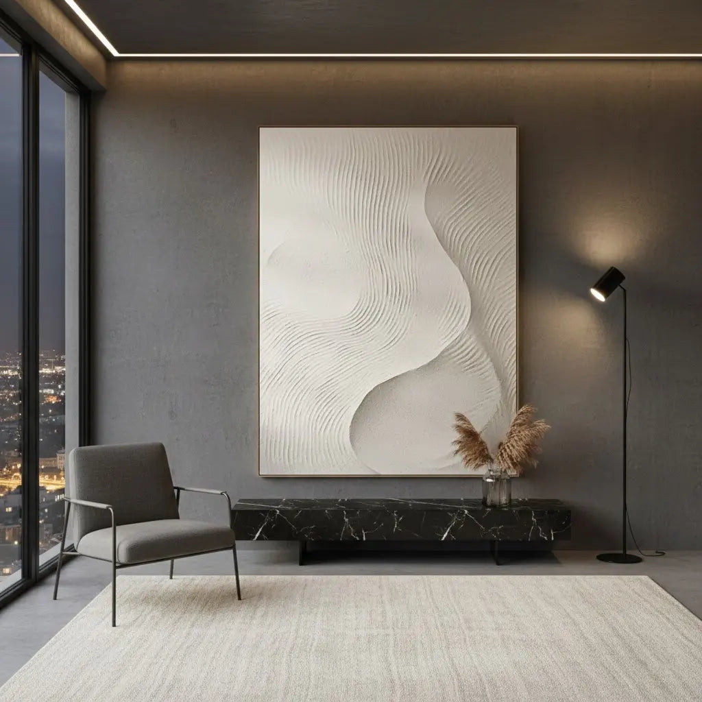 Beige & Brown Abstract #BBM35 ArtiQuo
