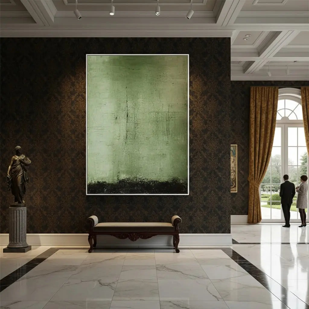 Black & Green Abstract #PB50 ArtiQuo