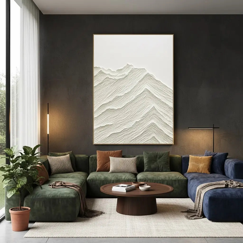 Plaster Art Minimalist Textured Painting #P46 ArtiQuo