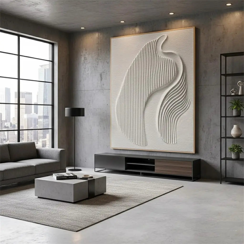 Beige & Brown Abstract #PB98 ArtiQuo