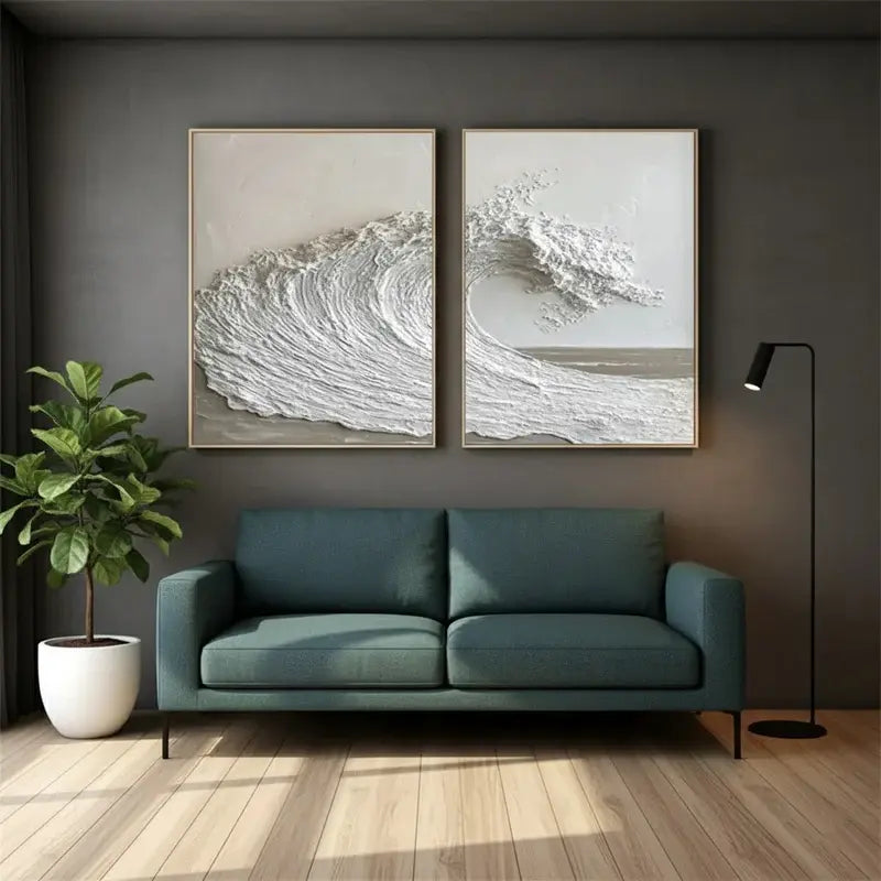 Ocean And Sky Painting Set of 2 #WM23 ArtiQuo