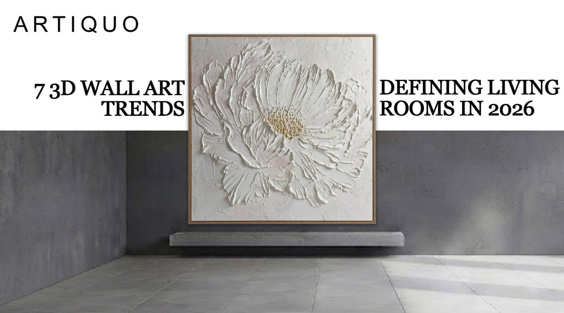 7 3D Wall Art Trends Defining Living Rooms in 2026