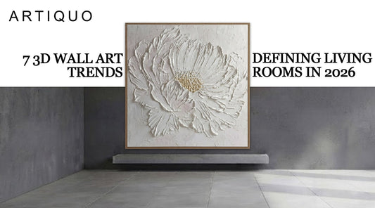 7 3D Wall Art Trends Defining Living Rooms in 2026
