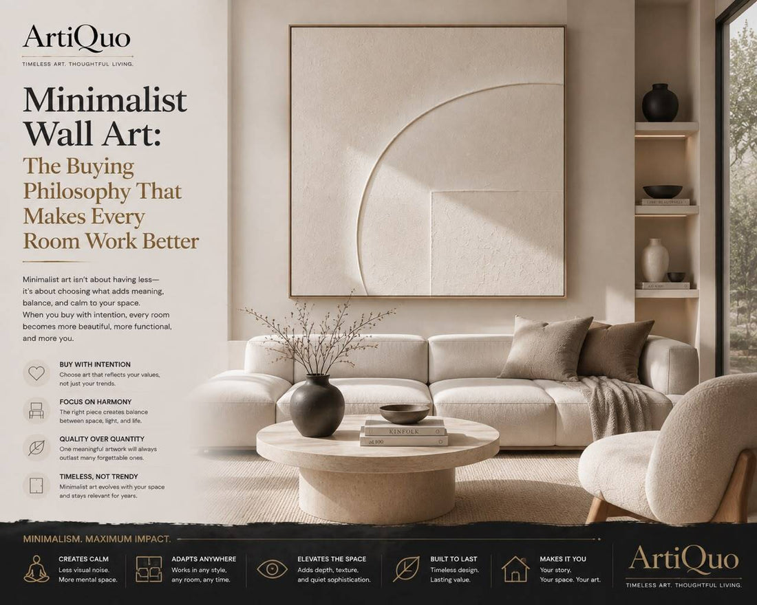 Minimalist Wall Art: The Buying Philosophy That Makes Every Room Work Better