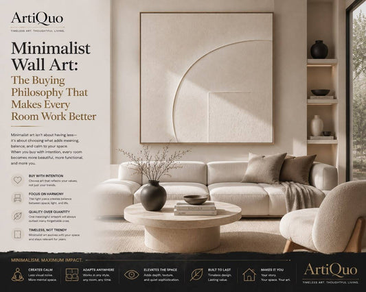 Minimalist Wall Art: The Buying Philosophy That Makes Every Room Work Better