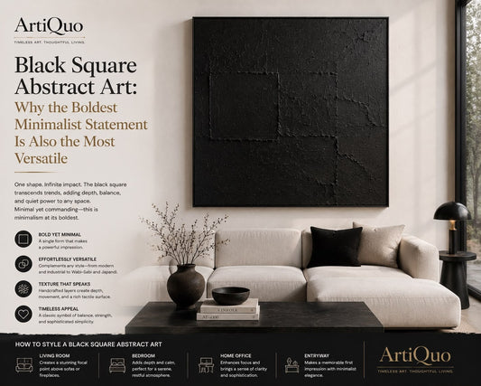 Black Square Abstract Art: Why the Boldest Minimalist Statement Is Also the Most Versatile