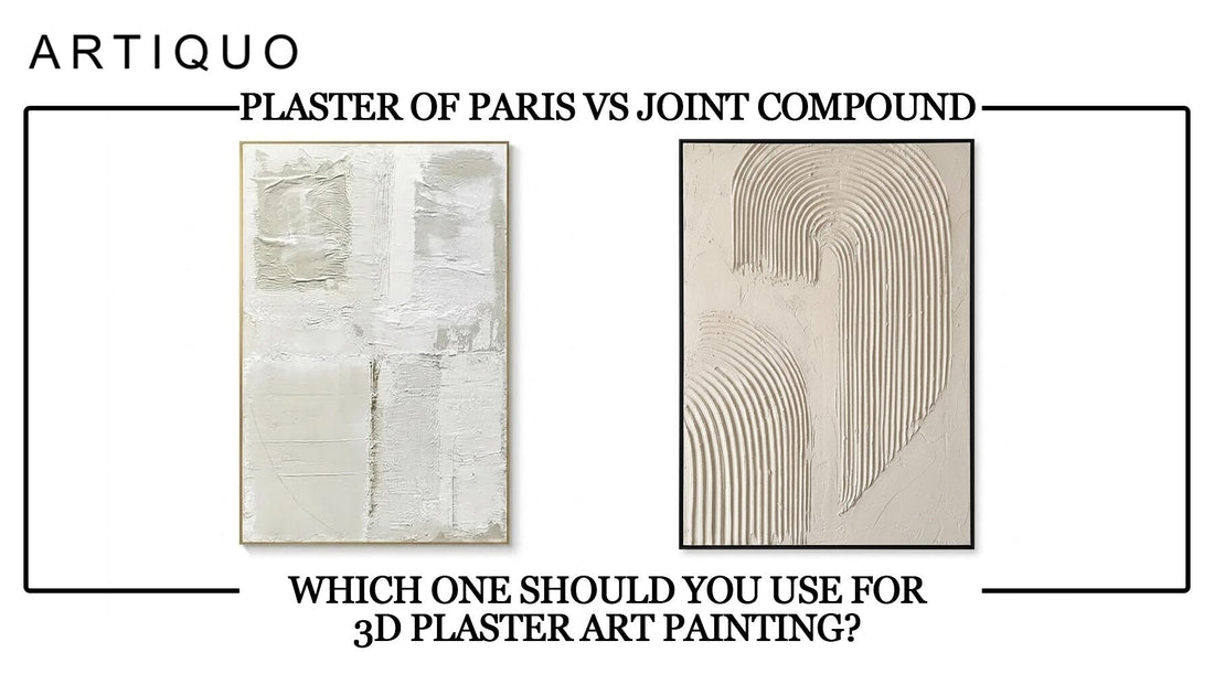 Plaster of Paris vs. Joint Compound: Which One Should You Use for 3D Plaster Art Painting?