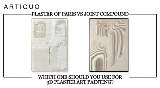 Plaster of Paris vs. Joint Compound: Which One Should You Use for 3D Plaster Art Painting?
