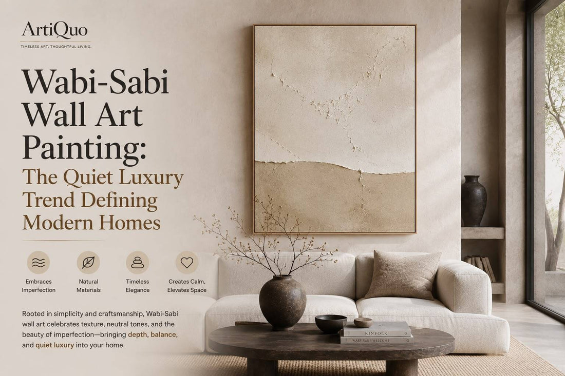 Wabi-Sabi Wall Art Painting: The Quiet Luxury Trend Defining Modern Homes