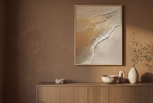 Wabi Sabi Wall Art: 3D Textured & Original Art