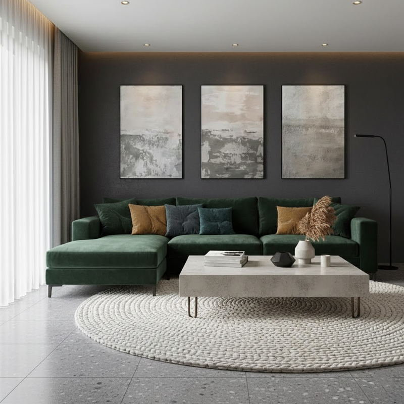 Textured abstract painting by Wabi Sabi