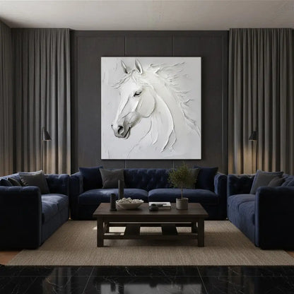 Abstract Animal Horse Textured Canvas Art #P102 ArtiQuo