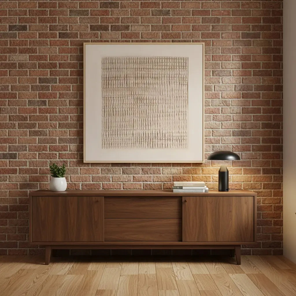 Beige & Brown Abstract #PB109 ArtiQuo