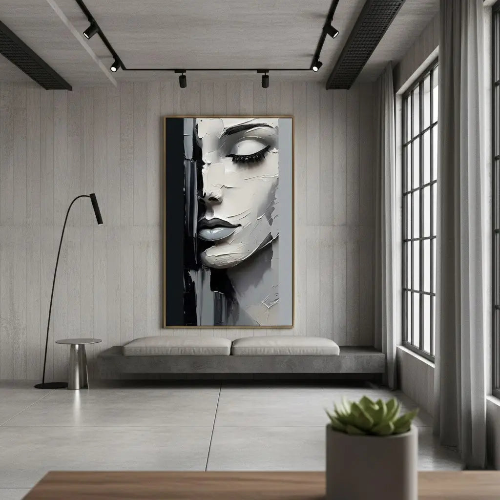 Abstract Portrait Texture Wall Art #P111 ArtiQuo