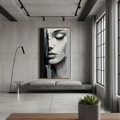 Abstract Portrait Texture Wall Art #P111 ArtiQuo