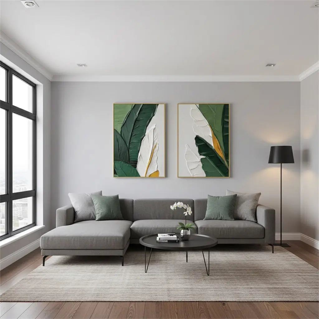 Flower And Tree Painting Set of 2 #P112 ArtiQuo