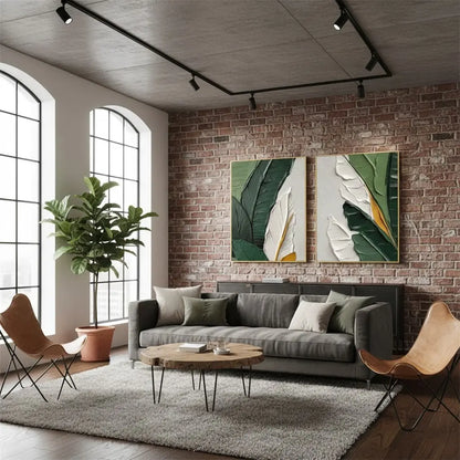 Flower And Tree Painting Set of 2 #P112 ArtiQuo