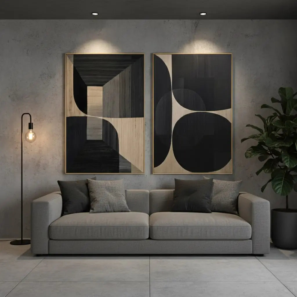 Abstract Tranquility Set of 2 #PB113 ArtiQuo