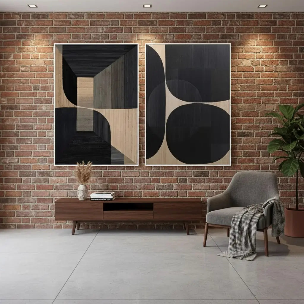 Abstract Tranquility Set of 2 #PB113 ArtiQuo