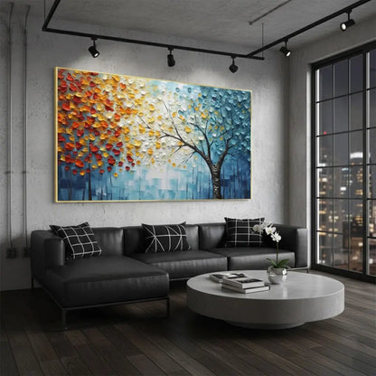 Flower And Tree Painting #P114 ArtiQuo