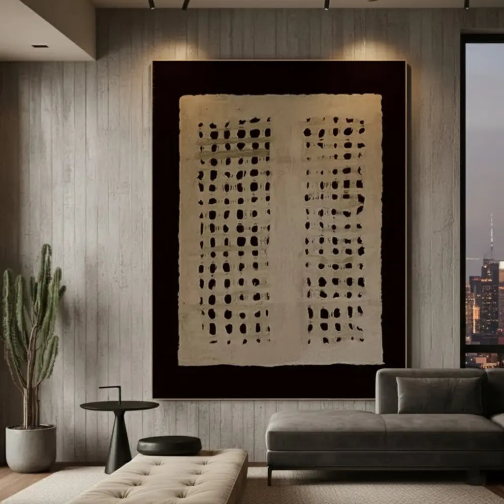Brown & Black Wabi Sabi Wall Art #P115 ArtiQuo