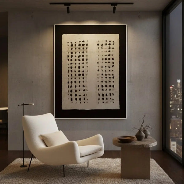 Brown & Black Wabi Sabi Wall Art #P115 ArtiQuo