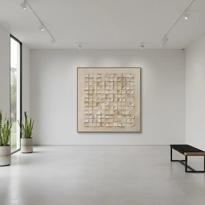 Beige & Brown Abstract #PB10 ArtiQuo