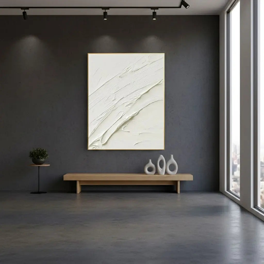 Plaster Art Minimalist Textured Painting #P128 ArtiQuo