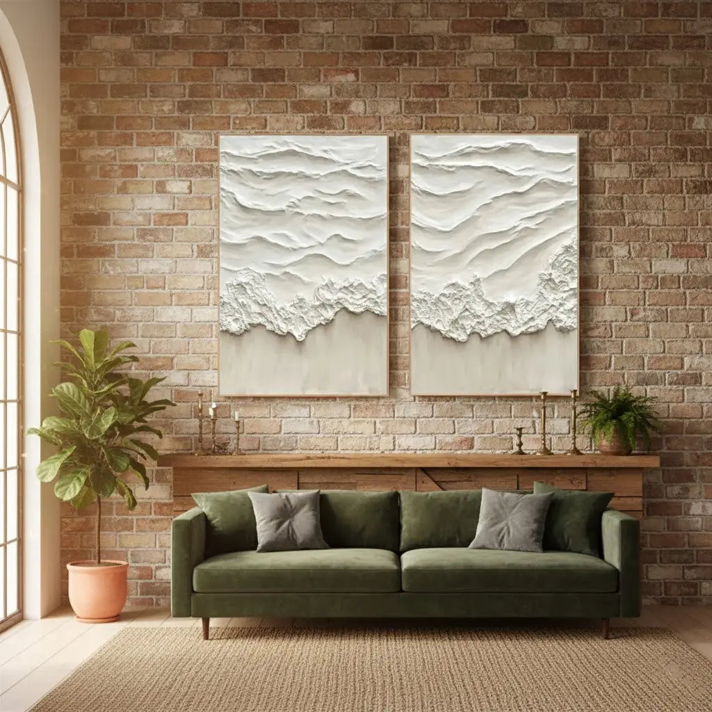Ocean And Sky Painting Set of 2 #BBM12 ArtiQuo