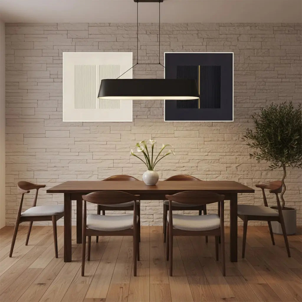 Beige & Black Wabi Sabi Square Set of 2 Wall Art #PB134 ArtiQuo