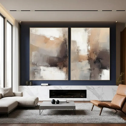Abstract Painting Set of 2 #PB135 ArtiQuo