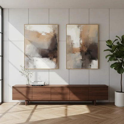 Abstract Painting Set of 2 #PB135 ArtiQuo