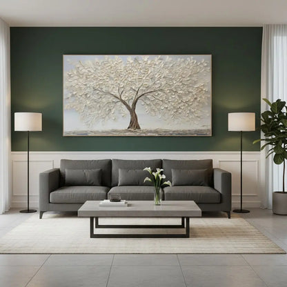 Flower & Tree Abstract Texture Canvas Art #P136 ArtiQuo