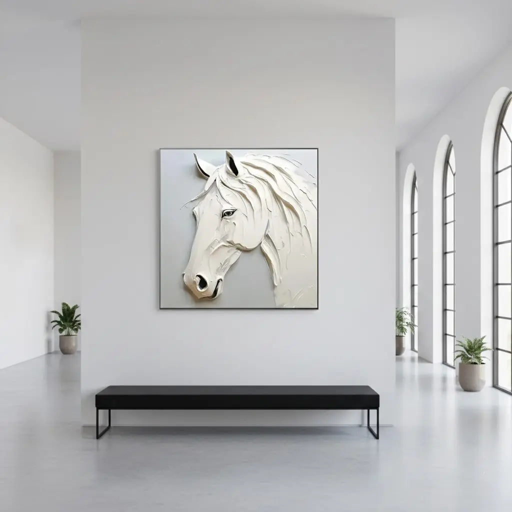 Abstract Animal Horse Textured Canvas Art #P142 ArtiQuo