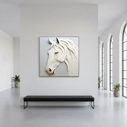 Abstract Animal Horse Textured Canvas Art #P142 ArtiQuo