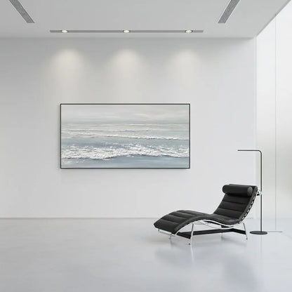 Ocean And Sky Abstract Textured Canvas Art #P144 ArtiQuo