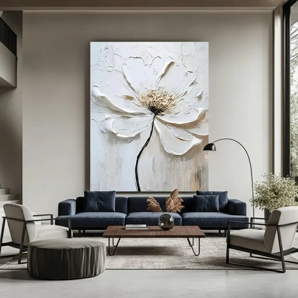Flower And Tree Abstract Texture Canvas Art #P145 ArtiQuo