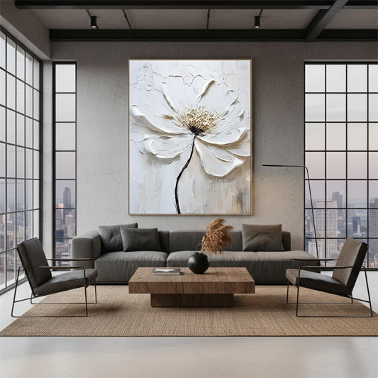 Flower And Tree Abstract Texture Canvas Art #P145 ArtiQuo