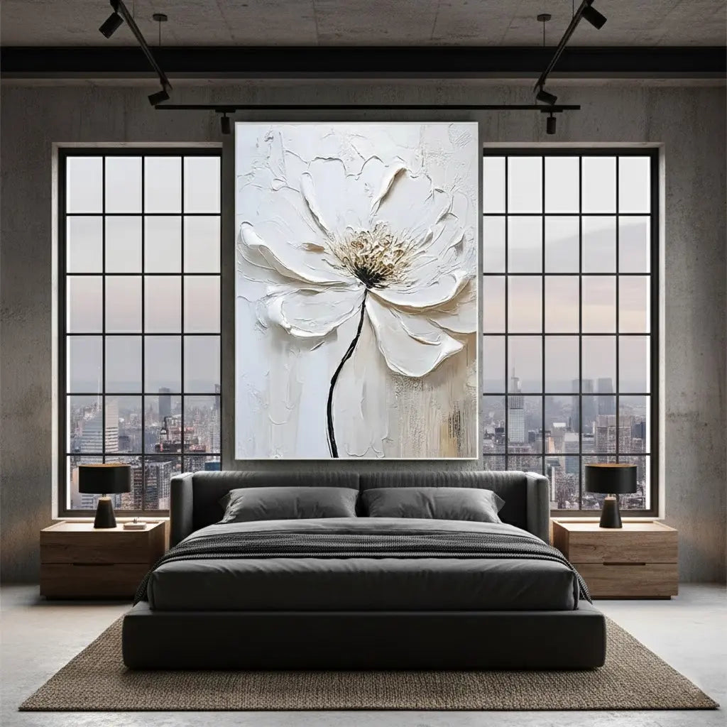 Flower And Tree Abstract Texture Canvas Art #P145 ArtiQuo