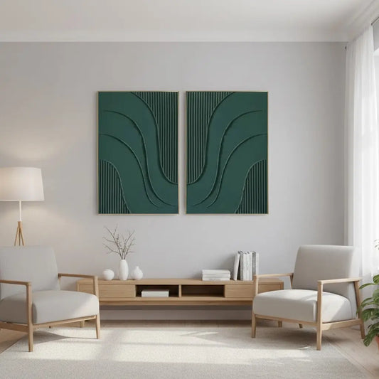 Abstract Tranquility Set of 2 #P149 ArtiQuo